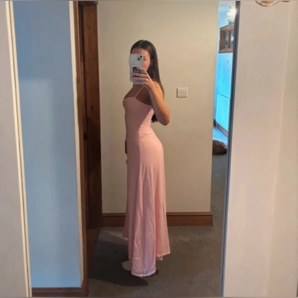 Peppermayo Angelica Linen Maxi Dress in Pink - Picture 2 of 5